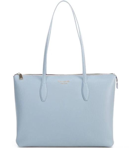 Kate Spade New York All Day Large Leather Zip Top Tote Bag - Ocean Beach