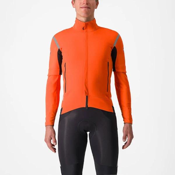 Castelli Perfetto Ros 2 Convertible Jacket Orange M Man 4522510034-M