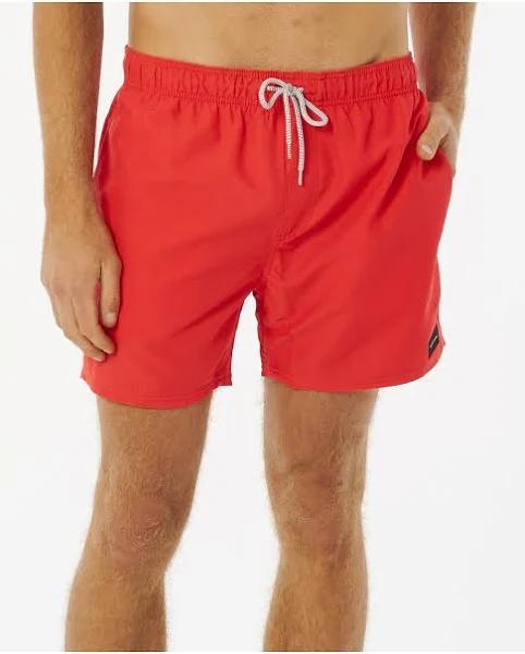 Rip Curl Offset Volley Swim Shorts Red - S