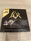 L'Or Espresso Onyx Intensity 12 Coffee Capsules 20 Pack