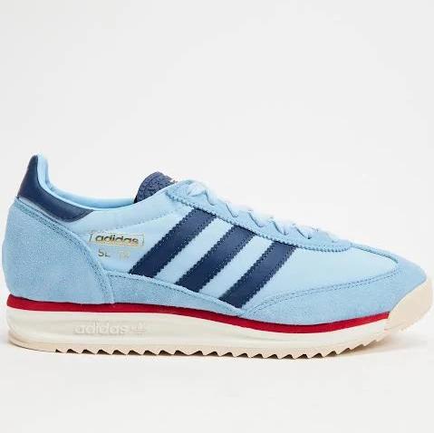 adidas-SL 72 RS Shoes-Unisex-Light Blue / Dark Blue / Better Scarlet-M 6 / W 7