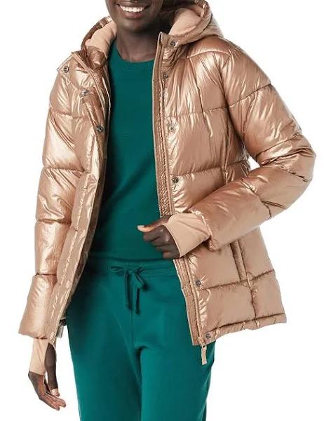 Amazon Essentials Women's Heavyweight Long-Sleeve Hooded Puffer Coat