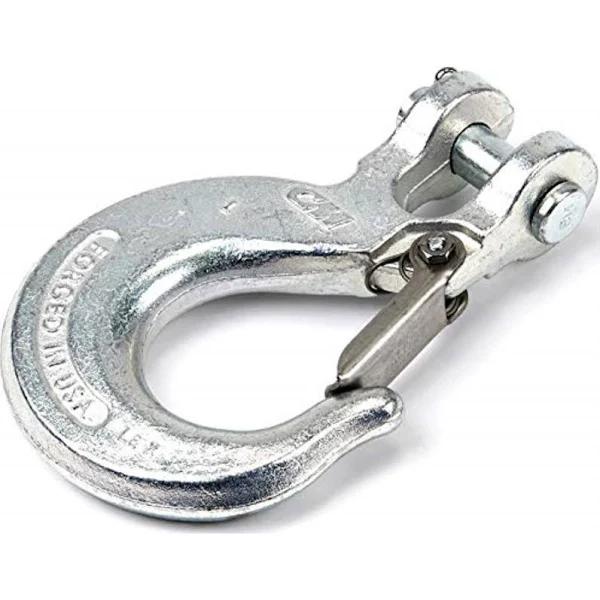 Warn Winch Hook, 1/2' Clevis Type w/Latch For Winches Up To 16,500L...