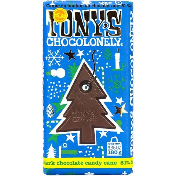 Tony's Chocolonely Dark Chocolate Candy Cane 180g