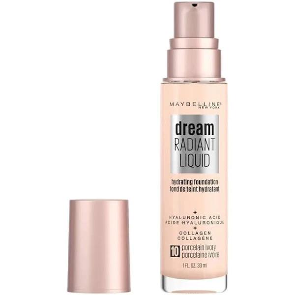 Maybelline Dream Radiant Liquid Hydrating Foundation 10 Porcelain Ivory 30ml