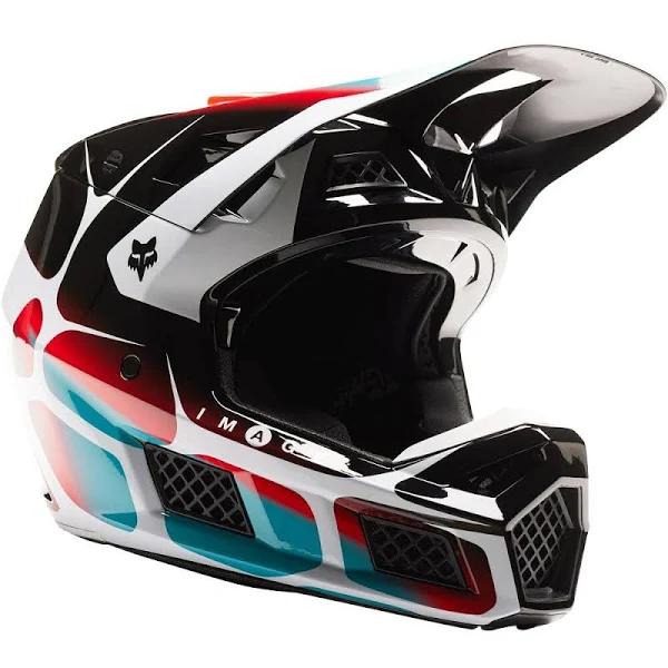 Fox 2023 V3 RS Syz Black/White Helmet - M