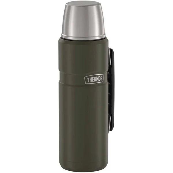 Thermos King Stainless Steel Flask 1.2L Matte Army