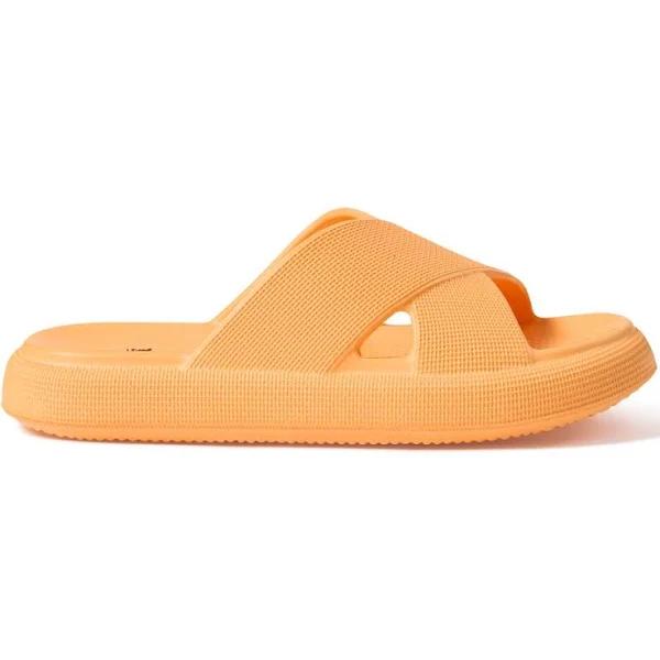 Wave Zone Women's Crossover Slides - Orange - Size 8