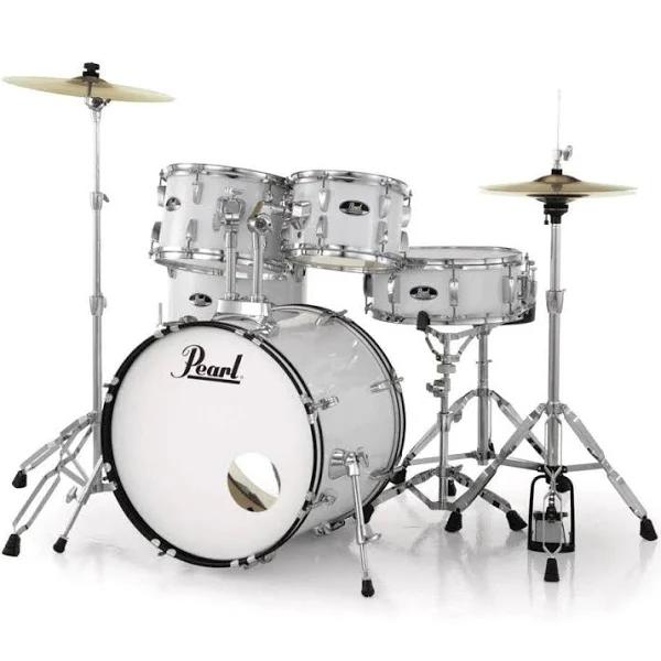 Pearl Roadshow Junior Complete 5-Piece Drum Kit - Various Colours Pure White