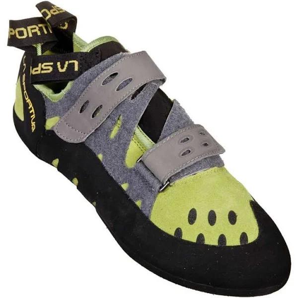 La Sportiva Tarantula Rock Climbing Shoes, Olive/Neon / 47