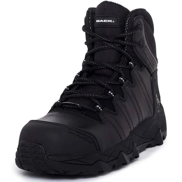 Mack Octane Lace-Up Safety Boots, Black - UK/AUS Size 14