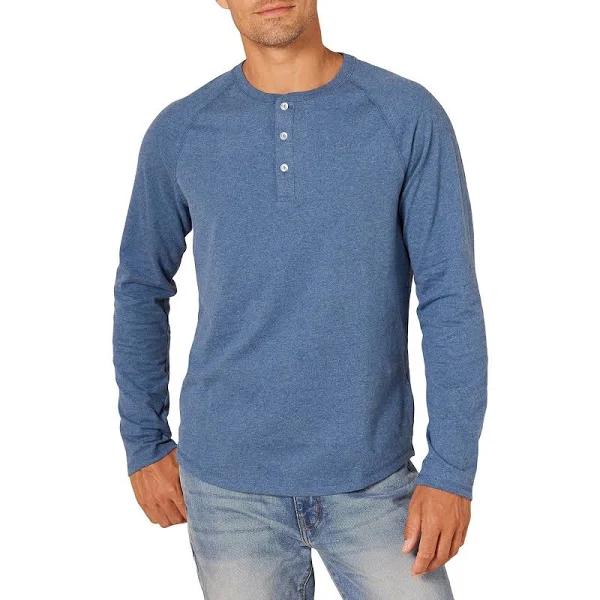 Amazon Essentials Men's Slim-Fit Long-Sleeve Henley Shirt