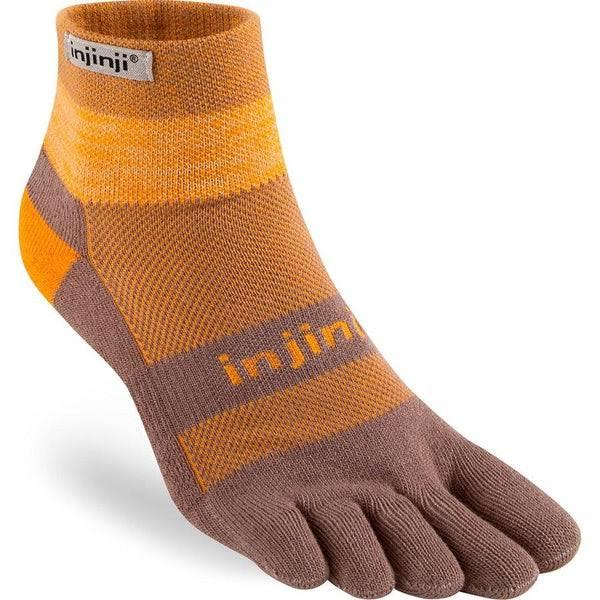 Injinji Trail Socks Midweight Mini Crew - M / Earth