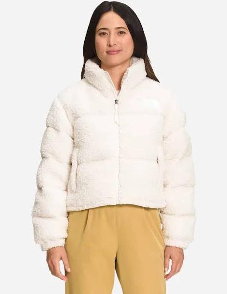 The North Face Women's High-Pile Nuptse Jacket White X-Large