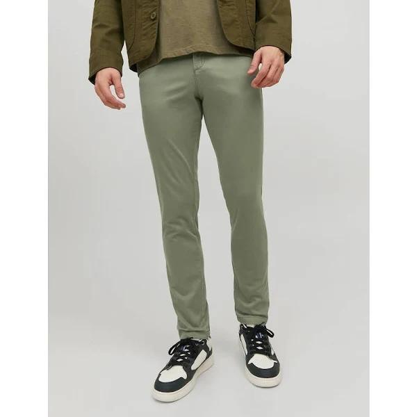 Jack & Jones Marco Bowie Chino in Deep Lichen Green Grass 38