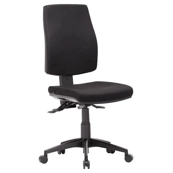 Click High Back Task Chair Metro Black Fabric