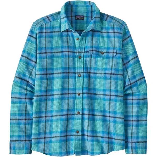 Patagonia Organic Cotton Lightweight Fjord Flannel Shirt L / Blue / Ocean: Subtidal Blue