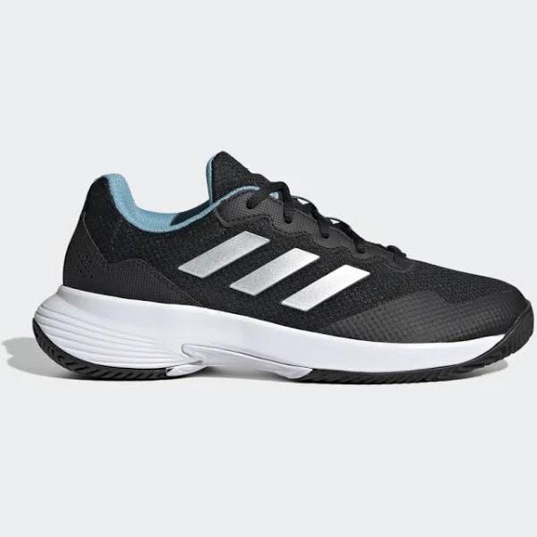 Adidas Gamecourt 2 Black/Silver Woms 11.0