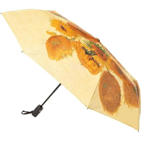 Clifton Womens Folding Auto Open Umbrella - Sunflowers 100cm