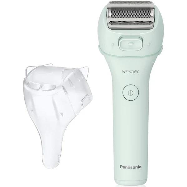 Panasonic Electric Razor for Women, Cordless 3-Blade Shaver with Pop-up Trimmer, Wet Dry Operation - ES-AWL6AG (Mint)