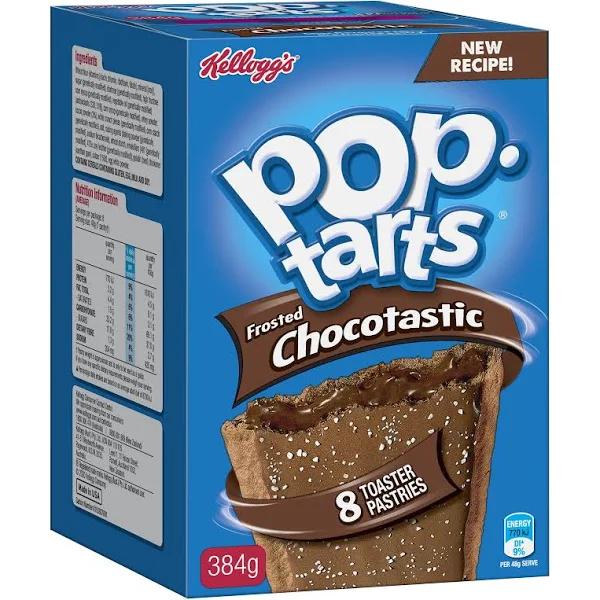 Kellogg's Pop Tarts Chocotastic 8 Toaster Pastries 384g