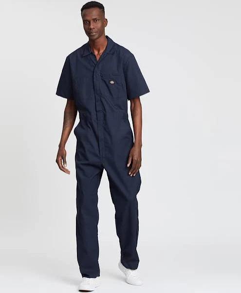 Dickies Mens 33999 S/S Coverall Dark Navy, Size M