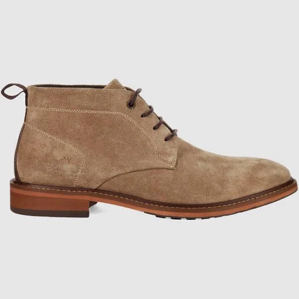 Clapton Beige Suede - Mens Lace Up Boots - Wild Rhino Shoes 40 / Beige