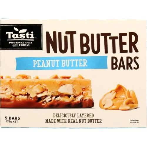 Tasti Peanut Butter Bars 5 Pack 175g