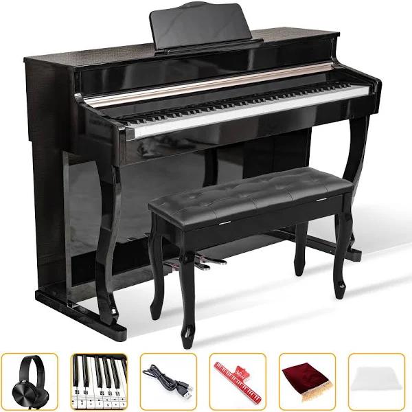 Maestro MDP700 Grande Digital Piano 88-Key Hammer Action Intelligent Keyboard Polished (Black)