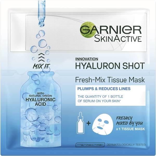 Garnier 33g SkinActive Fresh Mix Tissue Mask Hyaluronic Shot