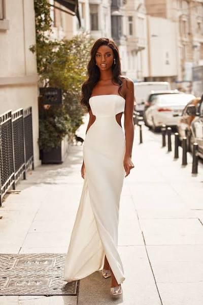 Arwen White Strapless Prom & Formal Gown | AfterPay | Zip Pay | Sezzle | Laybuy 3XL -Alamour The Label