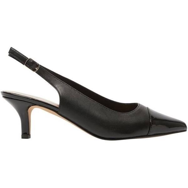 Jane Debster Madame Heeled Shoes in Black Patent Black 8