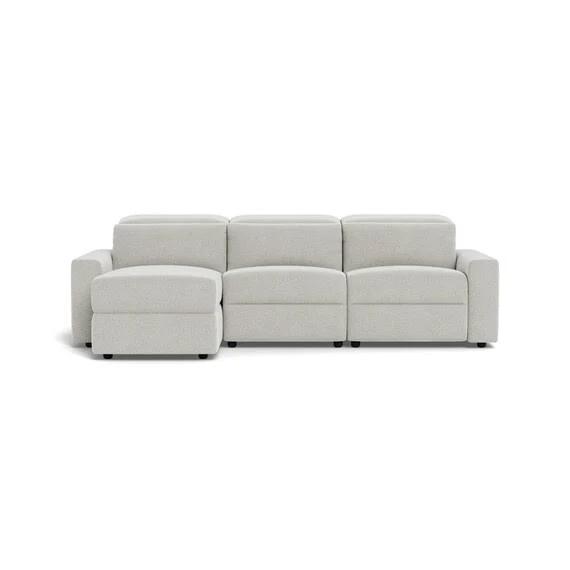 Onslow Fabric Electric Recliner Modular Sofa Light Grey by Freedom