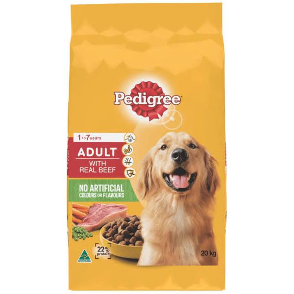 Pedigree Adult Dry Dog Food with Real Beef 8kg