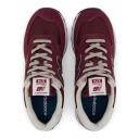 New Balance Men's 574 Core Burgundy/White - Size 14