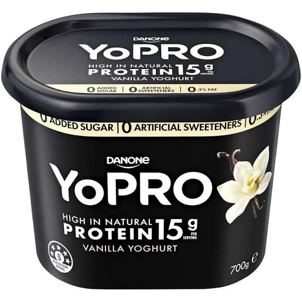 YoPRO High Protein Vanilla Greek Yoghurt 700g