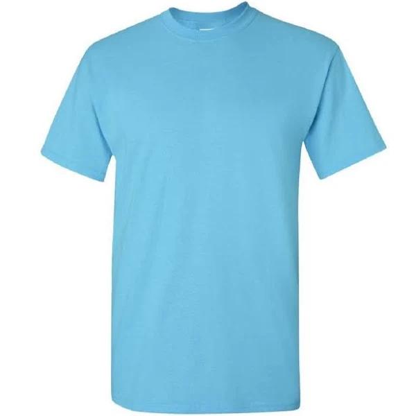 Gildan Mens Ultra Cotton Short Sleeve T-Shirt Light Blue Mens T-Shirt