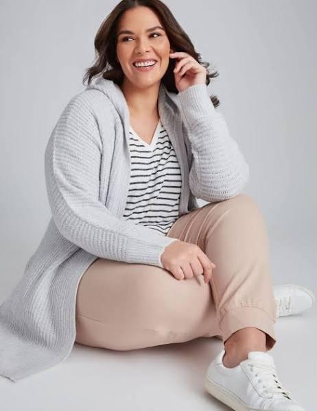 Autograph - Plus Size - Womens Cardigan - Knitwear Long Sleeve Hooded Cardigan