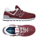 New Balance Burgundy 574 Core Sneakers