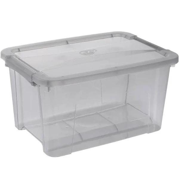 Ezy Storage 15L Classic Grey Storage Tub