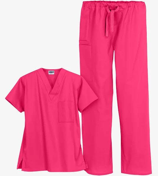 UA Strictly Scrubs Unisex Scrub Set in Fuchsia | Size M