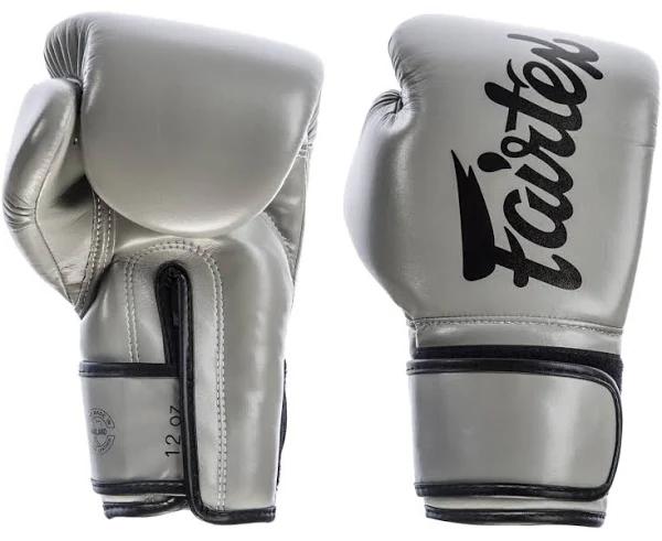 Fairtex BGV14 Grey Muay Thai Boxing Gloves, 10 oz