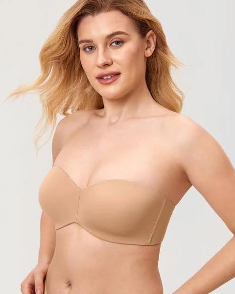 Underwire Strapless Bra / Barely Buff / 12 / D