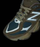 New Balance Unisex 9060 Mushroom/Aluminum/Cyclone - Size 5