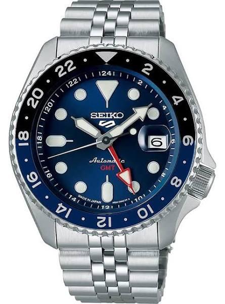 Seiko 5 Sports GMT Sports Style SBSC003 Men's Silver