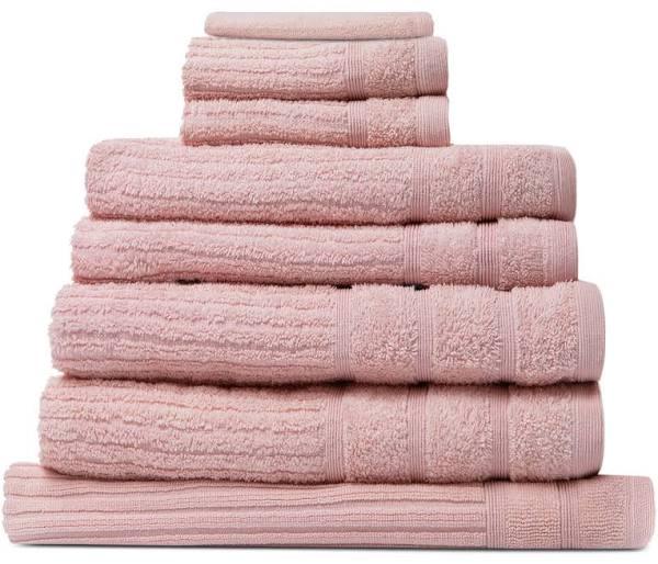 Royal Comfort Eden Egyptian Cotton 600GSM 8-piece Towel Pack Blush