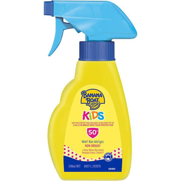 Banana Boat Kids Sunscreen SPF 50+ Trigger Spray 240ml