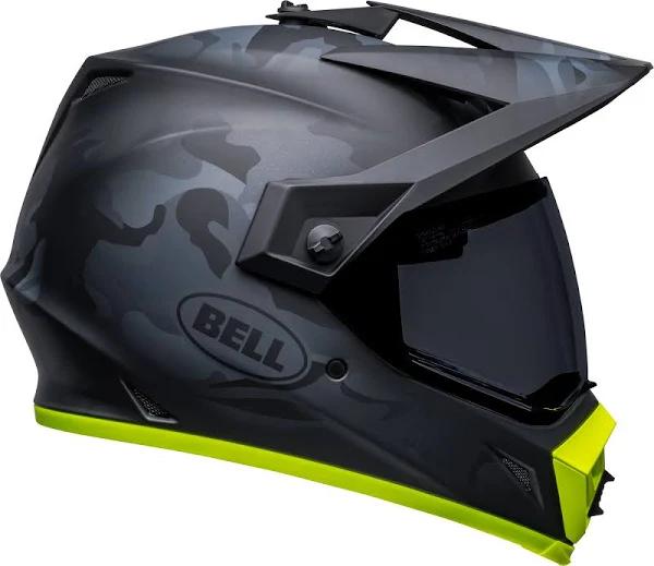 Bell MX-9 Adventure MIPS Stealth Helmet - Black Camo/Hi-Viz Yello