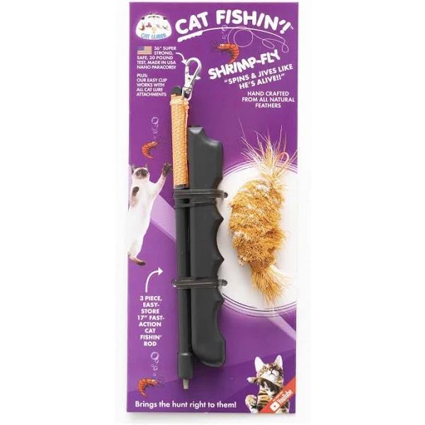 Cat Lures Cat Fishin' Rod Teaser Cat Toy - Da Shrimp