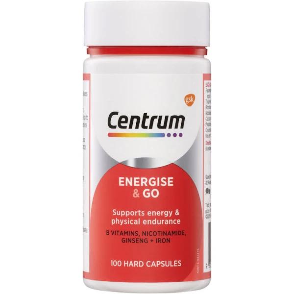 Centrum Energise & Go 100 Capsules